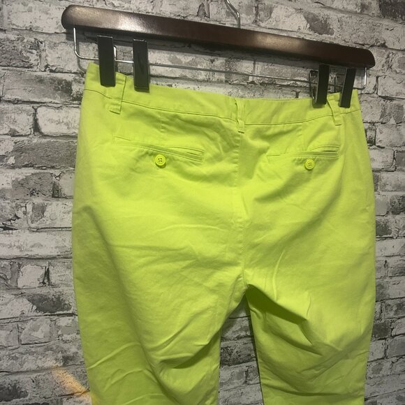 EUC Bonobos Men's Lime Green Stretch Washed Chinos Size 34W 30L - Picture 7 of 15